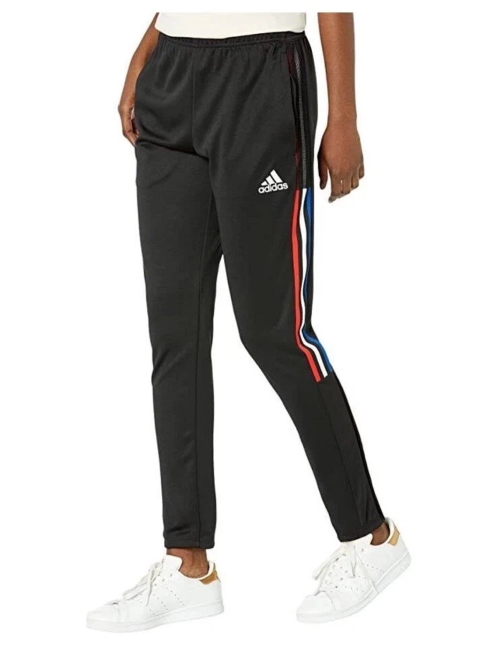 Adidas Women's Tiro Pants Black/White/Vivid Red XSmall Regular Fit HK7595 New